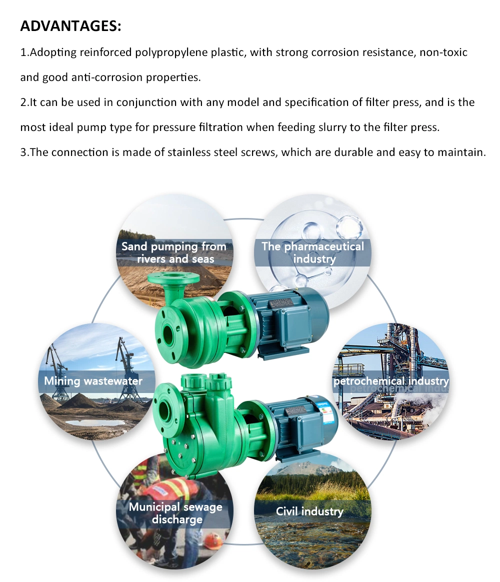 Self-Priming Polypropylene Centrifugal Pump Corrosion-Resistant Chemical Pump