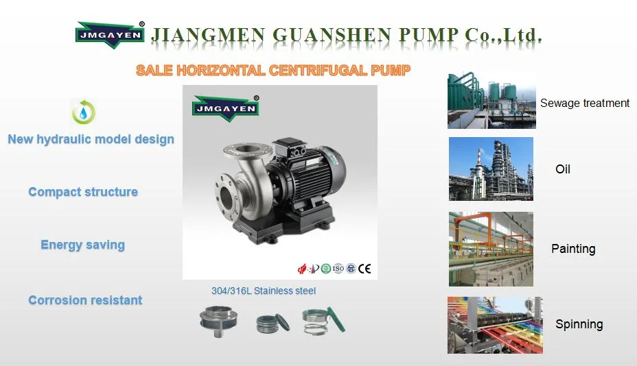 Industry Use, High Pressure Water Pump, Non-Aggressive, Single Stage Pump