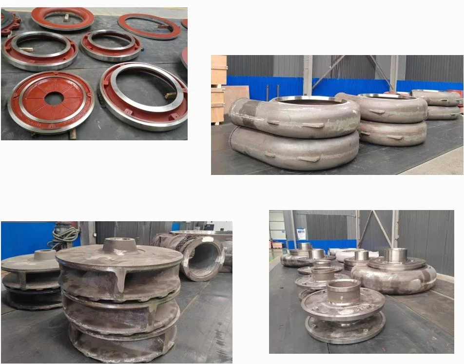 Horizontal Centrifugal Slurry Pump with Corrosion and Wear Resistant Spare Part