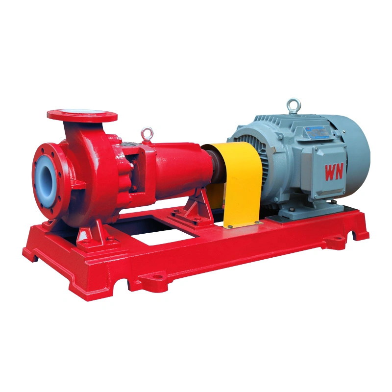 Acidproof Phosphorus Oxychloride Resistant Anti Corrosion PFA Lined Centrifugal Pump