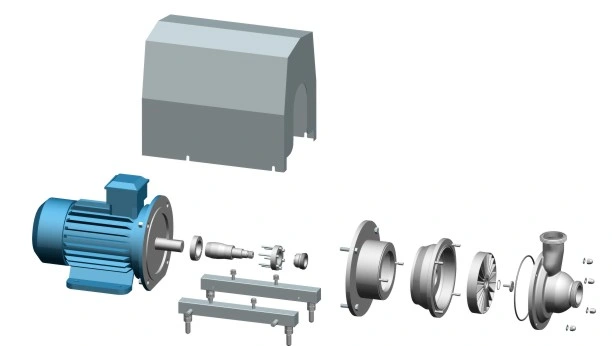 Sanitary Stainless Steel Middle Pressure L Type Water Self-Priming Pump