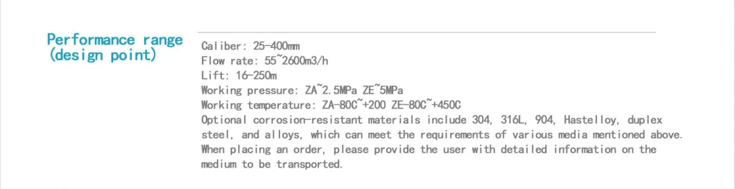 Corrosion-Resistant Stainless Steel Single-Stage Horizontal Vertical Chemical Centrifugal Pumps