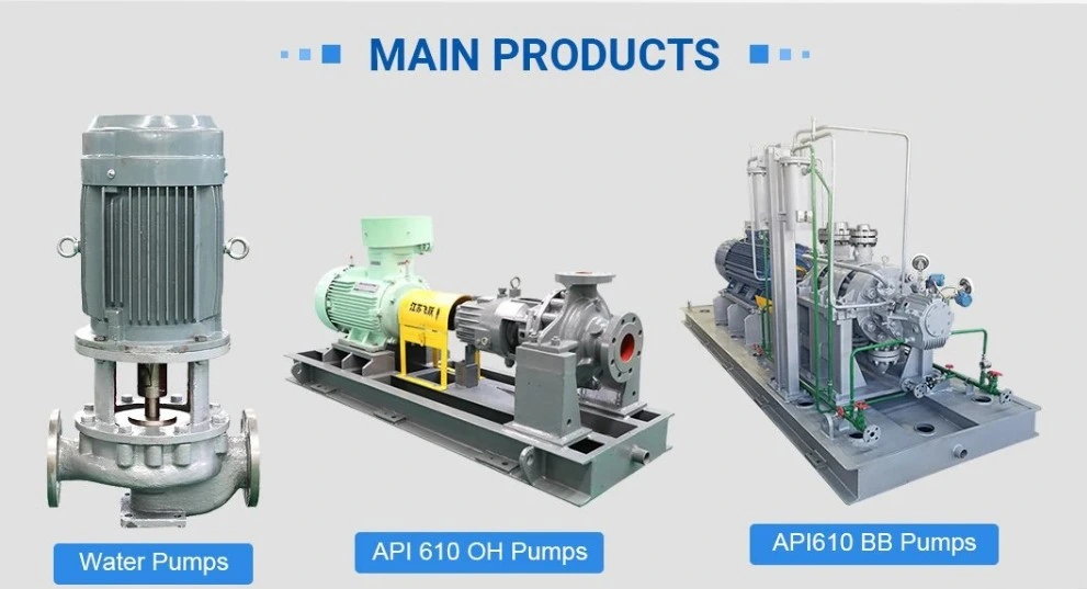China Industrial Electric Motor High Pressure API 610 Hot Water Transfer Multistage Horizontal Centrifugal Pump