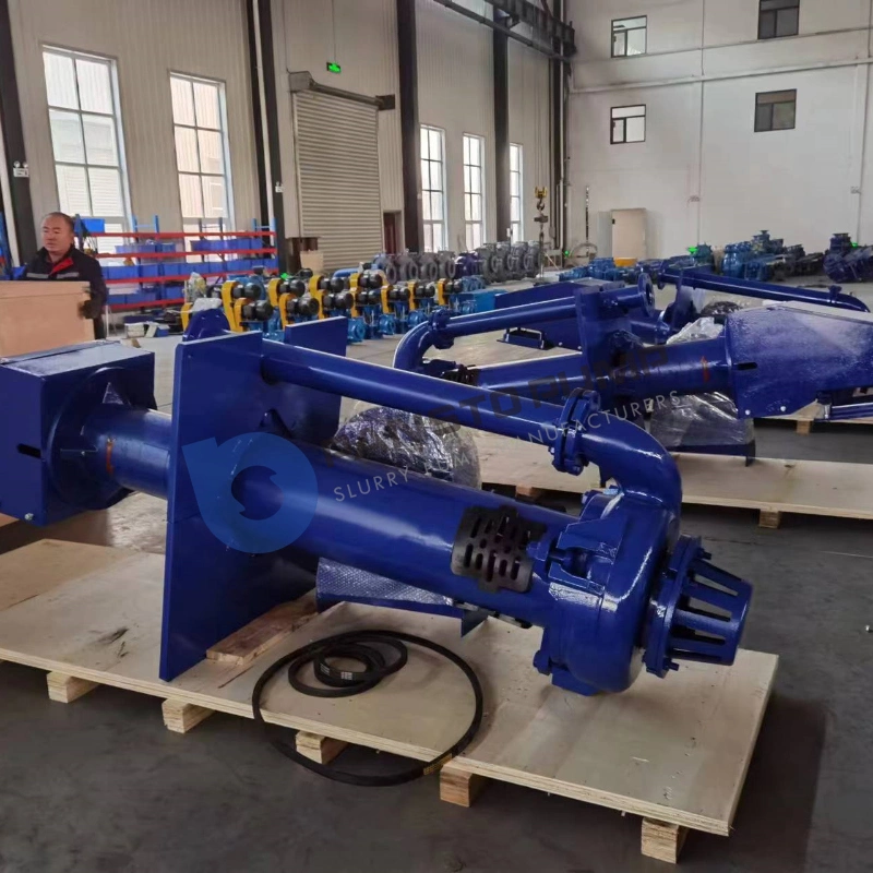 Motor Driven Slurry Pump Vertical Submerged Sand Acid Resistant Sump Vertical Slurry Pump