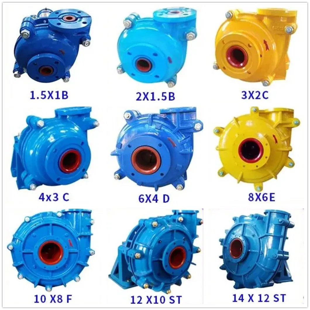 Slurry Acid and Alkali Resistant Horizontal Centrifugal Sludge Pump with Rubber Lined