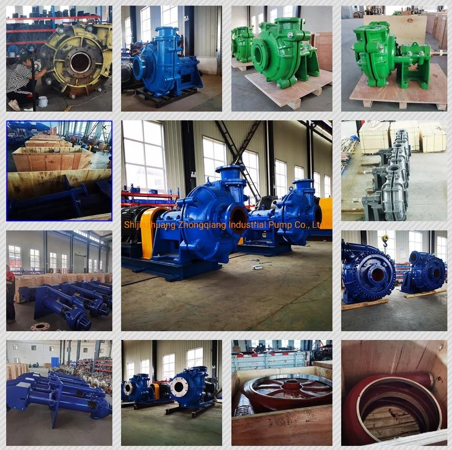 Wear and Corrosion Resistant Horizontal Slurry Pump for Nickel, Tungsten, Magnesium, Iron, Chromium Mining Processing Industry