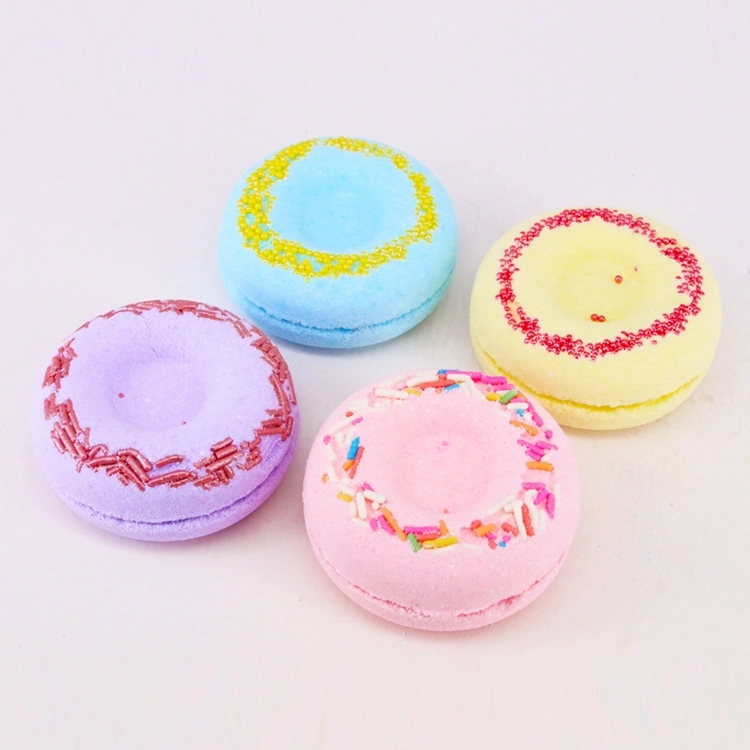 Private Label Wholesale Small Fizzy Bath Bombs Kids Mini Donut Luxury Mini Bath Salt Ball Bombs Packing Gift Set Organic