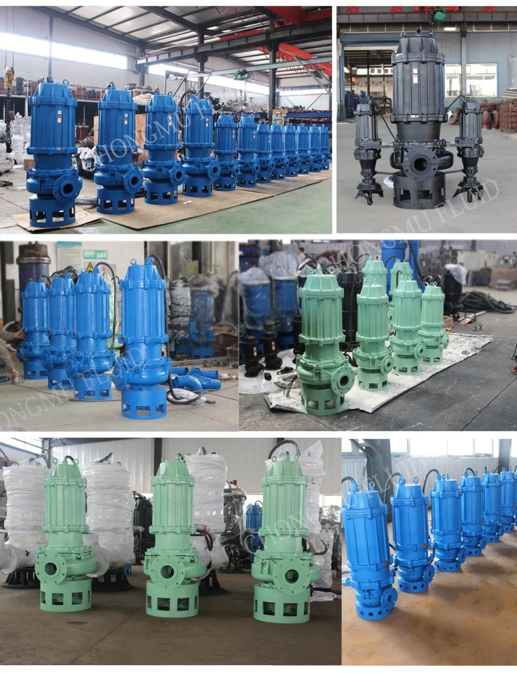 River Water Sewage Sludge Transfer Centrifugal Submersible Pump with Cutter