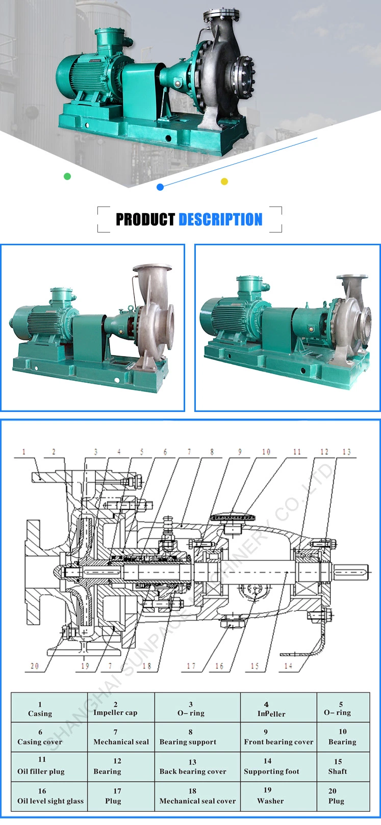 Horizontal Single Stage Centrifugal Pumps for Solvent Transfer