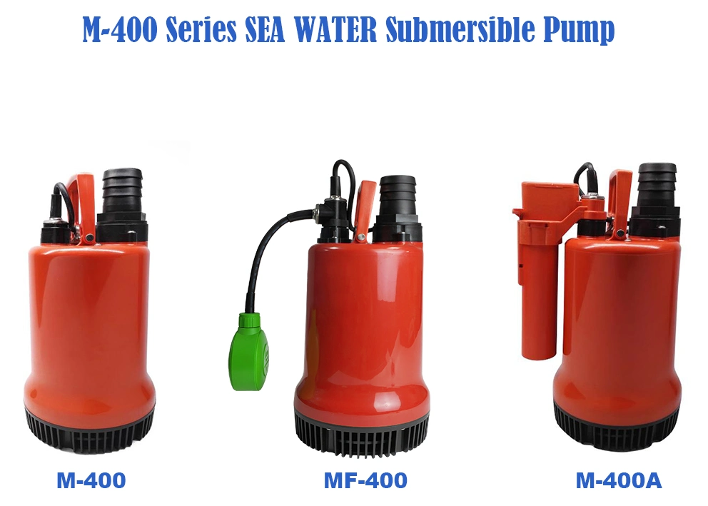 400W Large Flow Sea Water Plastic Electric Utility Submersible Centrifugal Water Circulation Pump for Garden Pools Fish Ponds with Floater