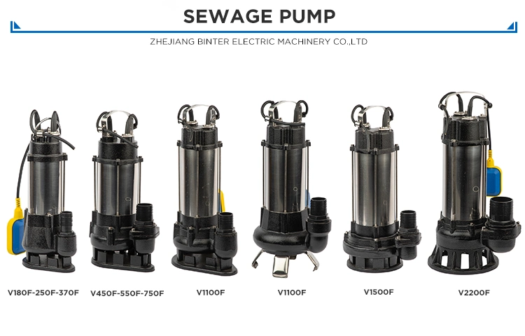 V750f Wholesale Sludge Transfer Sewage Pump Residential Suction with Float Switch