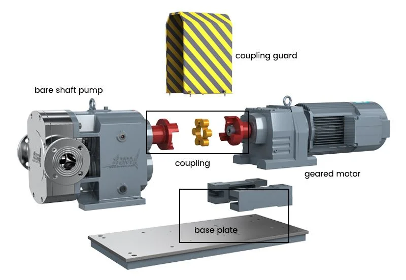 Sanitary Food and Chemical Grade Stainless Steel Liquid Transfer Rotary Lobe Pumps