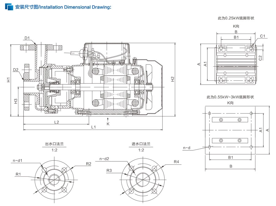 WBZ(S)/WB(S) Stainless Steel Centrifugal/Self-priming Corrosion-resistant Pump