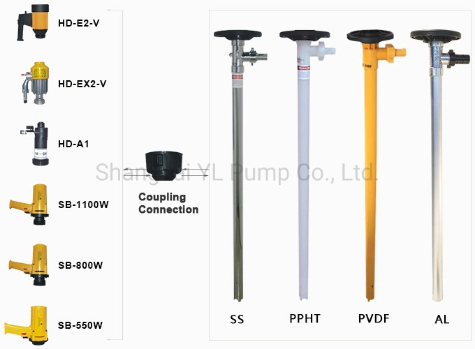 High Speed Motor Driven Barrel/Drum Pump (SB-550W+PVDF-1000)