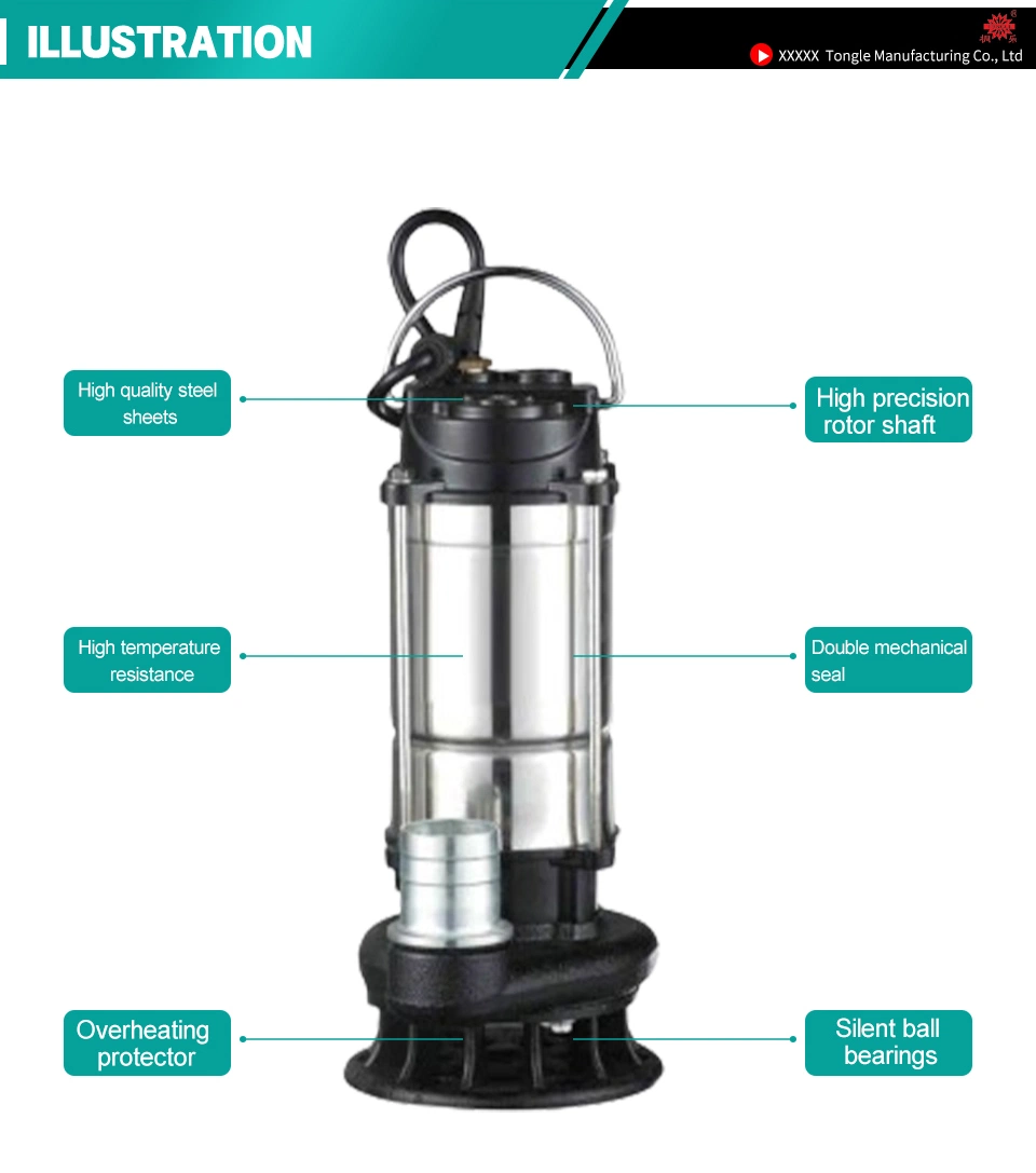 Stainless Steel Self Priming Centrifugal Submersible Water Pump