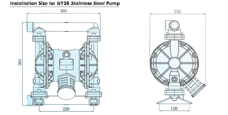 1 Inch Industrial Chemical Resistant Stainless Steel Pump Water Pumps