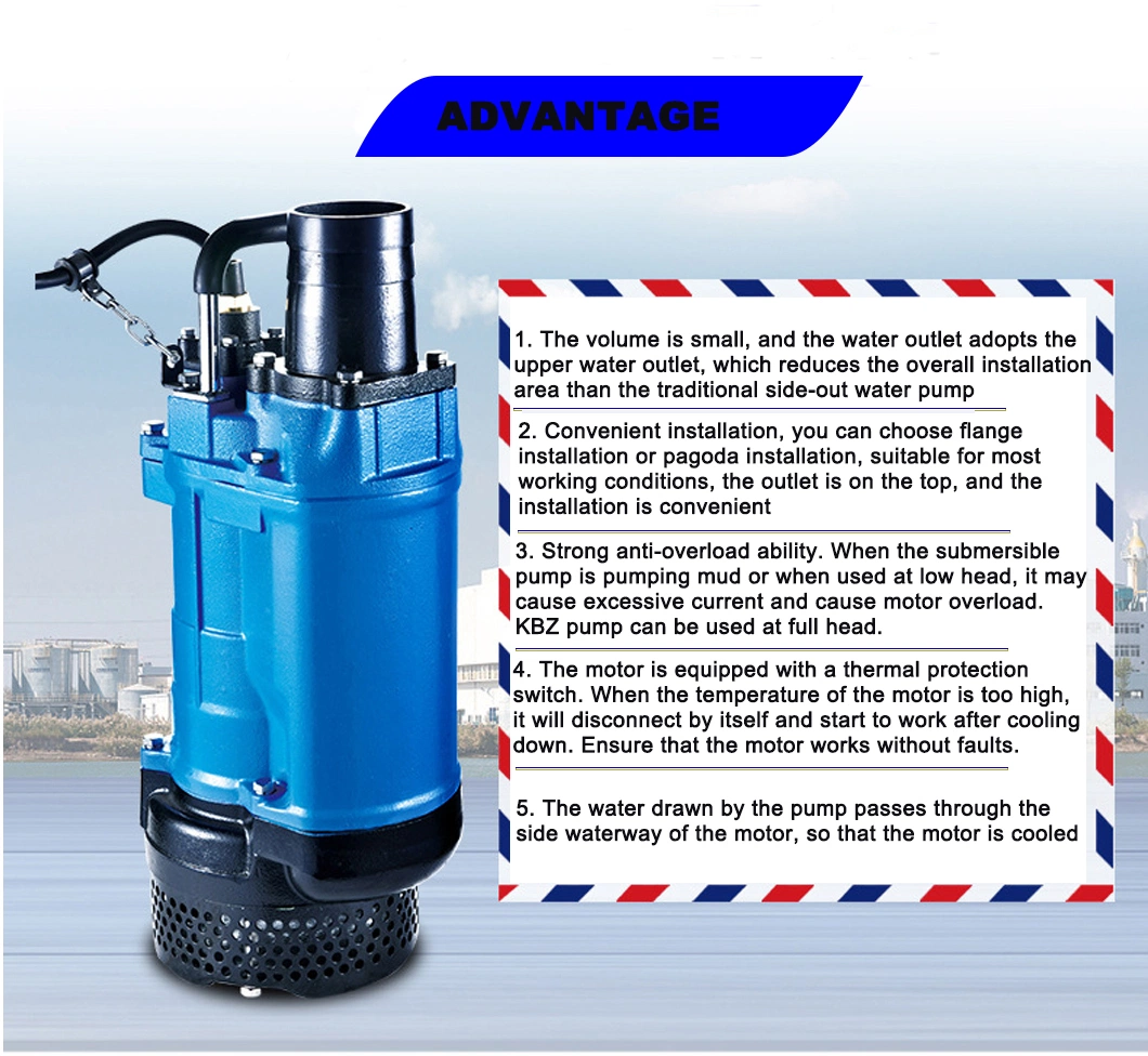 Vertical Electric High Chrome Alloy Large Solid Slurry Particle Submersible Pumps Dewatering Sewage Treatment Water Pump