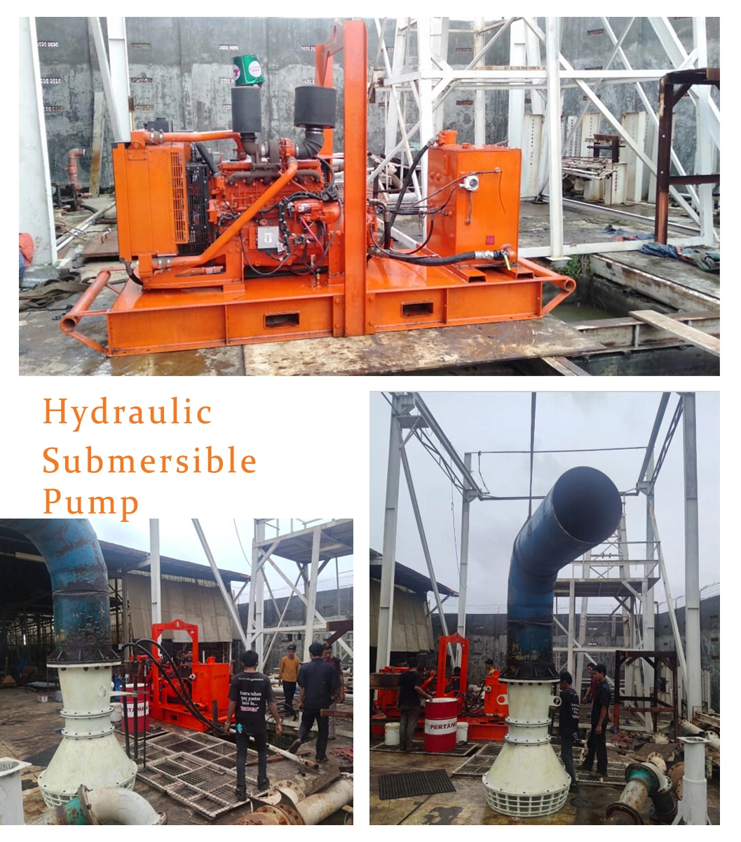 Hydraulic Drive Submersible Pump for Building Industrial Sewage Waste Water Transfer Project