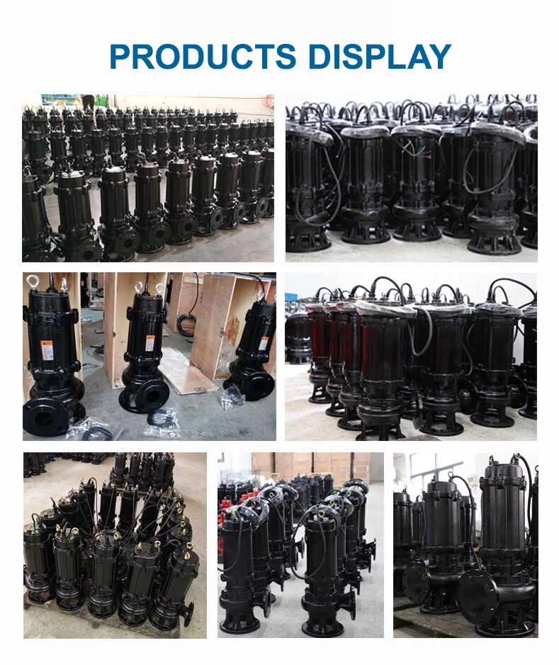 Vertical Non Clogging Raw Water Transfer Pumps Dirty Water Submersible Sewage Aquarium Pump for Domestic Wastewater