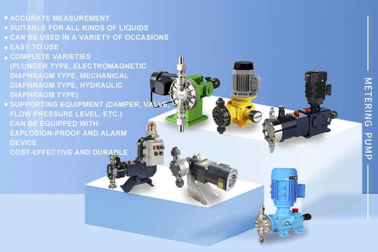 Hydraulic Plunger Mechanical Diaphragm Metering Pumps for Wastewater Treatment Chemical Doing Pump