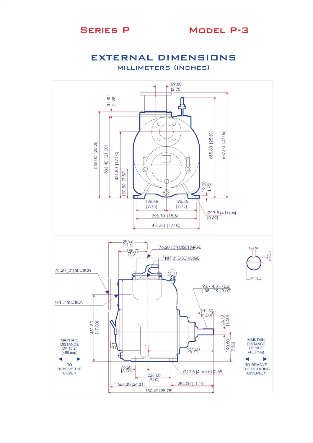 6 Inch 8 Inch Centrifugal Dewatering Non-Clog Self-Priming Pump