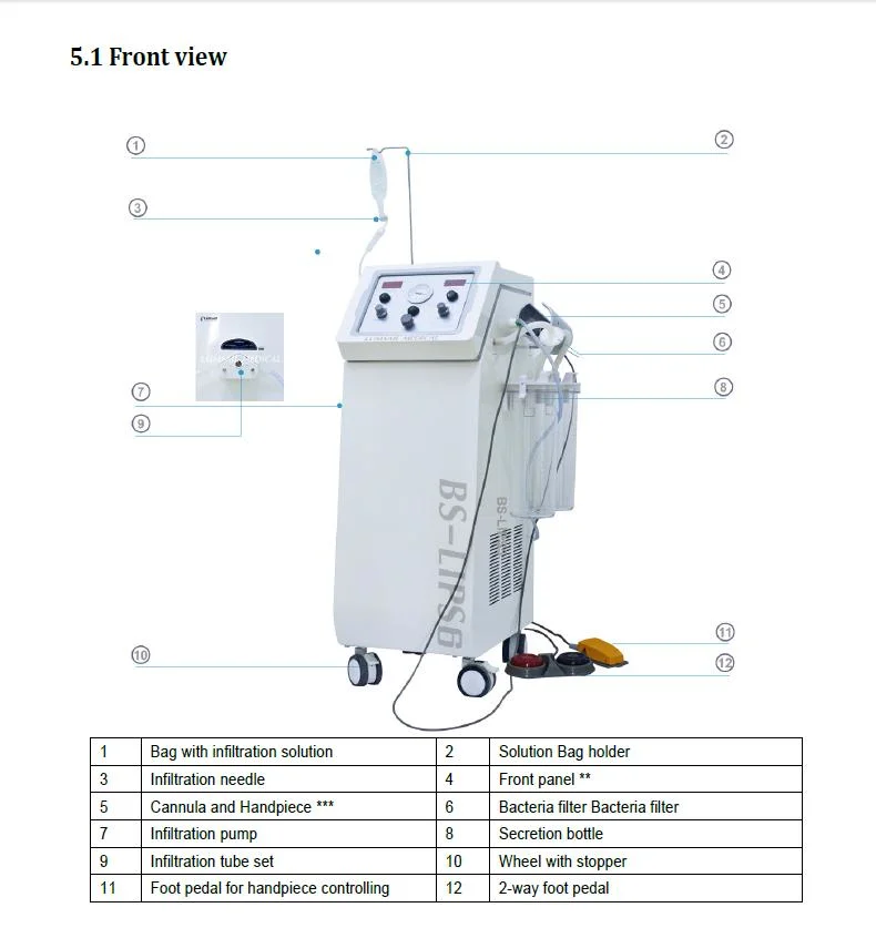 Dual Suction Pump Power Assisted Liposuction with Fat Transfer Liposuction Cannula Needle Set