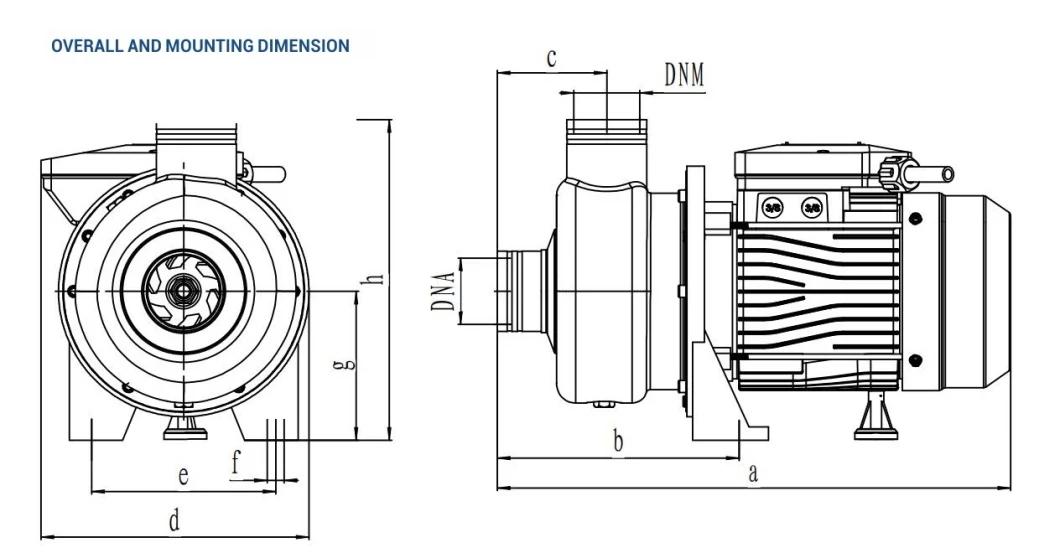 New Semi-Open Impeller Stainless Steel Centrifugal Water Pump for Irrigation and Industrial Use