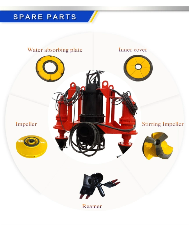 Centrifugal Industrial Mining Large Flow High Pressure Hydraulic Electric Motor Submersible Sand Dredging Slurry Water Pump