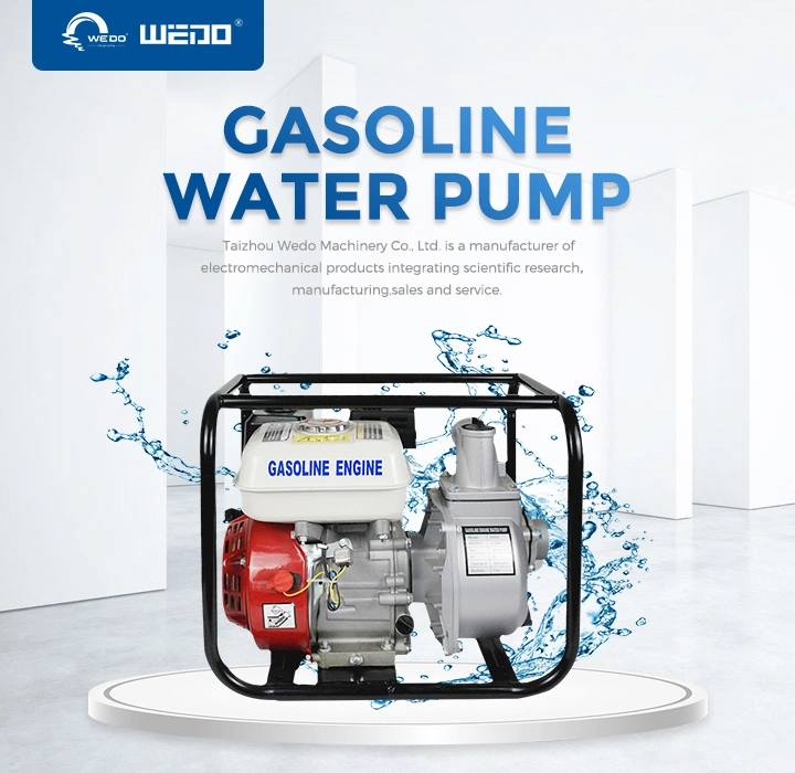 Gasoline Engine Petrol Water Pump Wp30, 6.5HP Self -Priming Water Pump