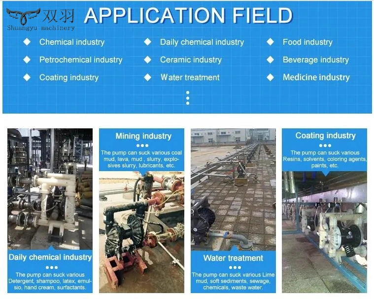 Air Driven Operated Double Diaphragm Pump Operation Petrolic Gasoline Diaphragm Pump