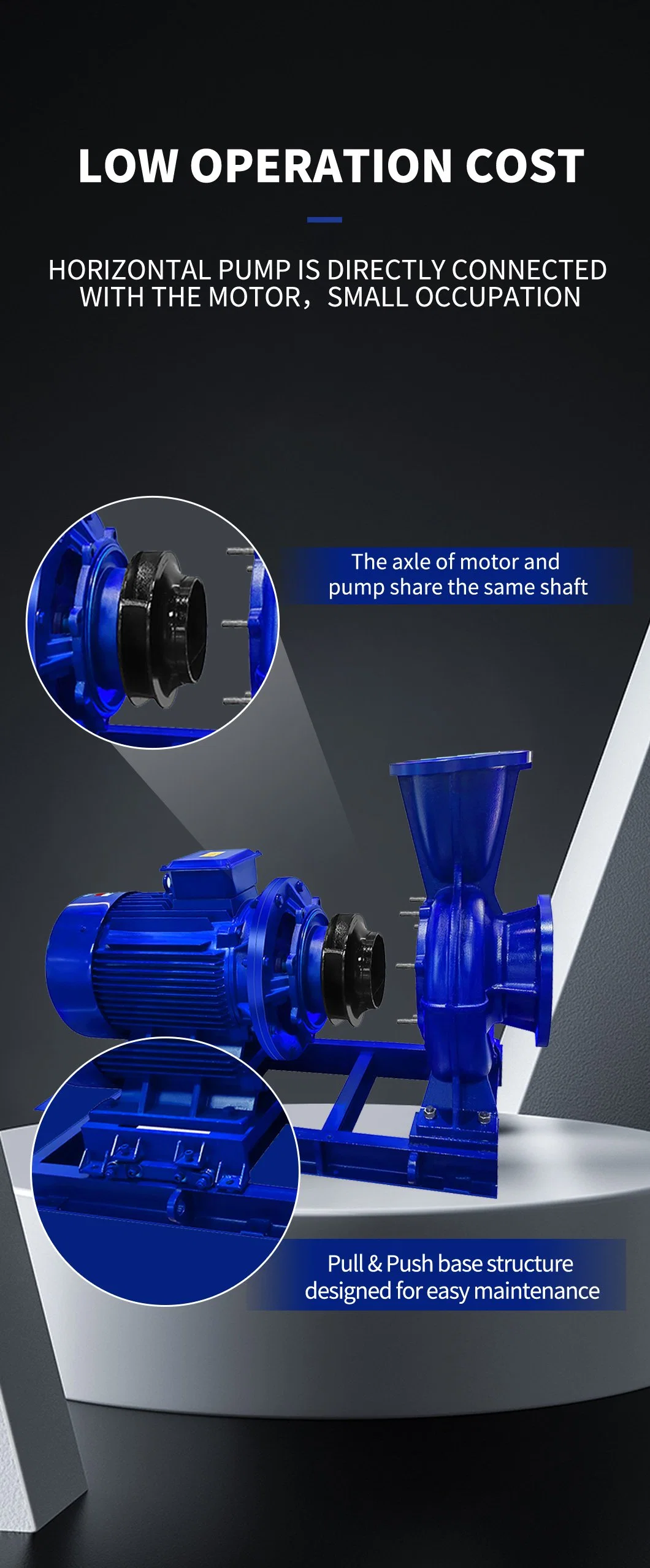 Twz Variant Horizontal End Suction Industrial Water Pump DN100 2pole Equipped with Standard B35 Motor Brand Tqpumps