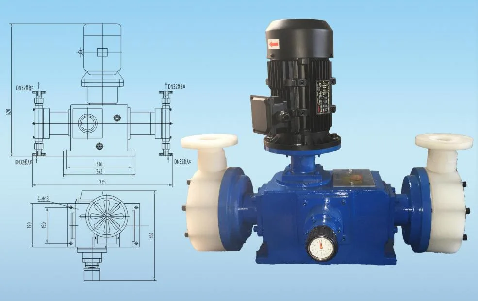 Chemical Pumps Self-Priming Fluoroplastic Pumps Horizontal Corrosion-Resistant Pumps