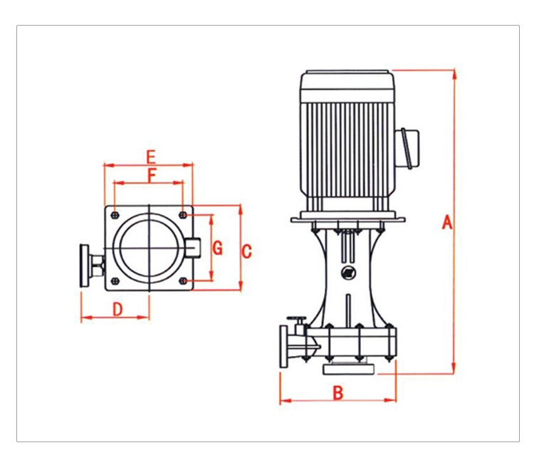 Vertical Chemical Pump Turbine Axis Pump for Hydrochloric Acid