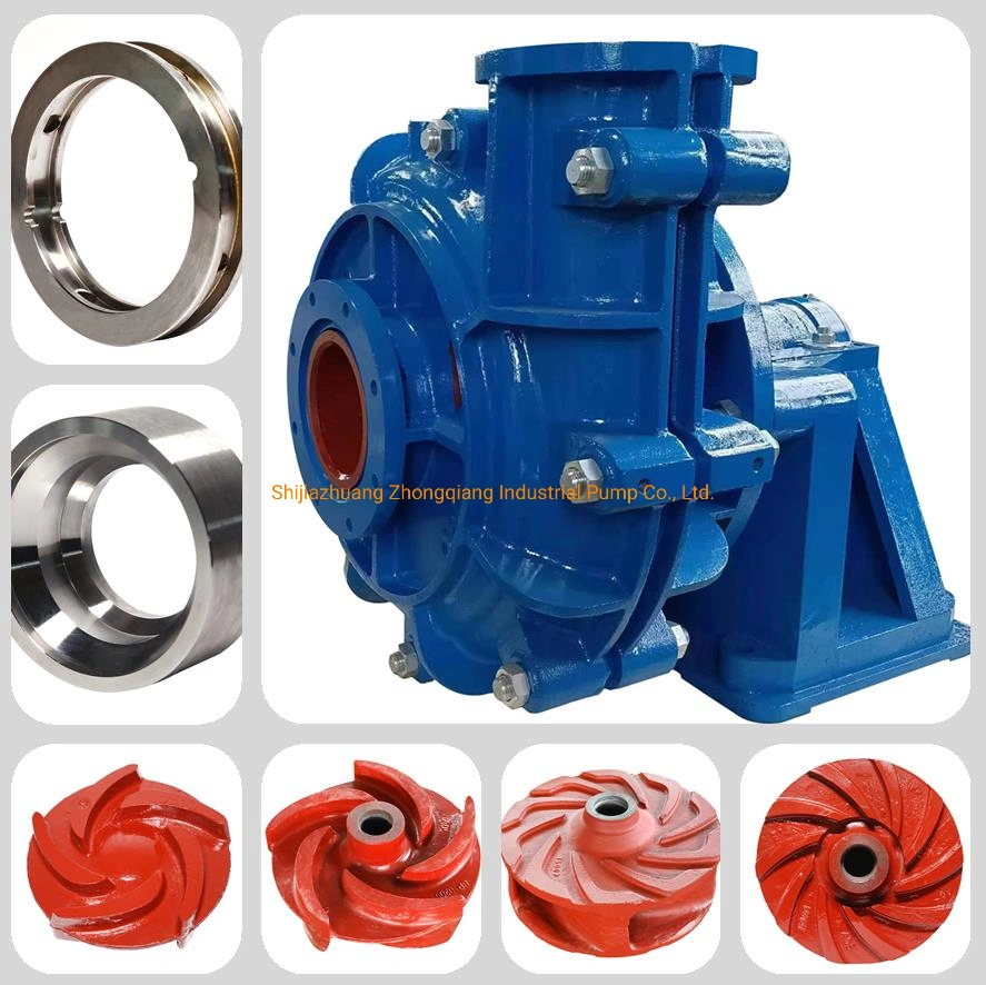 Wear and Corrosion Resistant Horizontal Slurry Pump for Nickel, Tungsten, Magnesium, Iron, Chromium Mining Processing Industry