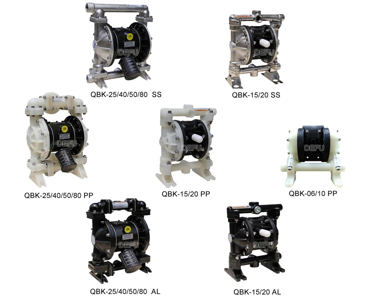 1/4 Inch PP Sulfuric Acid Transfer Air Operated Diaphragm Pump