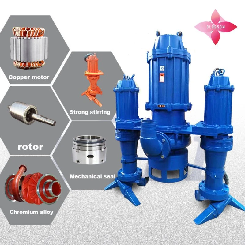 4 Inch 6 Inch 8 Inch Zjq Mining Industrial Centrifugal High Pressure High Flow Electric Motor Hydraulic Submersible Slurry Sea River Sand Water Pump with Cutter