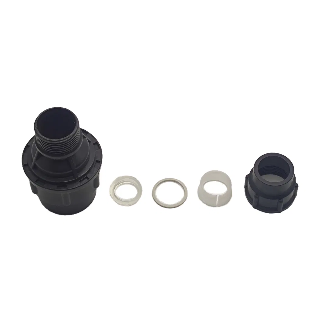 Black Reducing Fittings for PP Compression Joints Connecting Hard Pipes