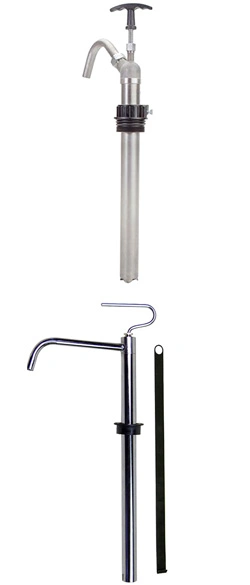 Steel Lever Action Gas Oil Diesel Grease Piston Hand Pump 55 Gallons Self Priming Dispenser