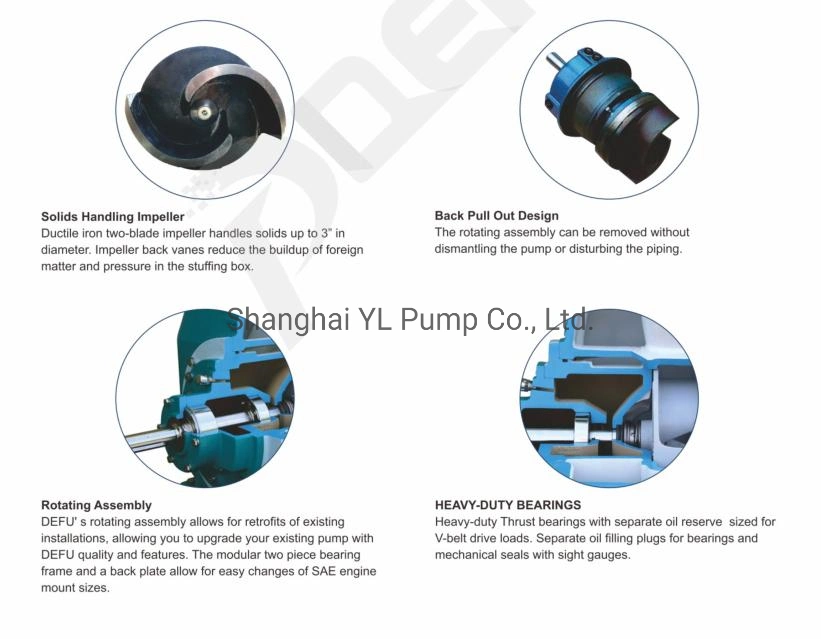 Tx/Th New Diesel Pump Diesel Water Pump Diesel Centrifugal Pump for Sewage