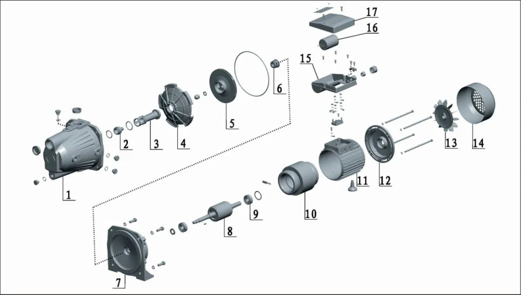 Self-Priming Automatic Water Pump with Surface Electric Motor