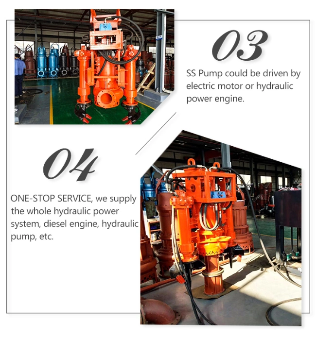 Centrifugal Industrial Mining Large Flow High Pressure Hydraulic Electric Motor Submersible Sand Dredging Slurry Water Pump