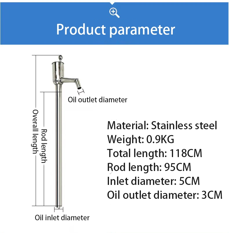 Manual Stainless Steel Oil Pump, Acid, Alkali Resistant