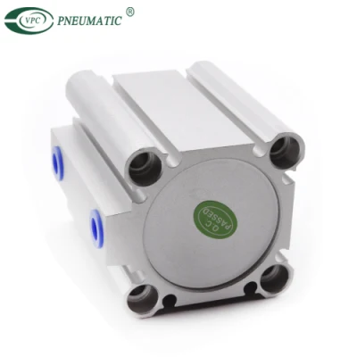 C (D) Q2 Series Double Acting Single Rod Compact Air Cylinder