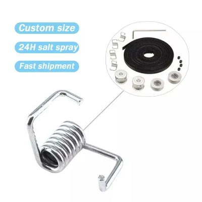 Custom Galvanized Stainless Steel 304 Timing Belts Locking Torsion Spring for 3D Printer Spring