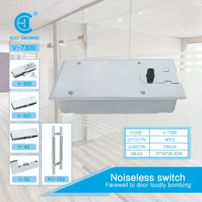 Keyi Metal V-7300 Manufacturer Supply Glass Door Floor Spring