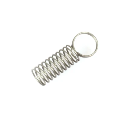 Custom Zinc Plated Carbon Steel Extension Spring with Single Pull