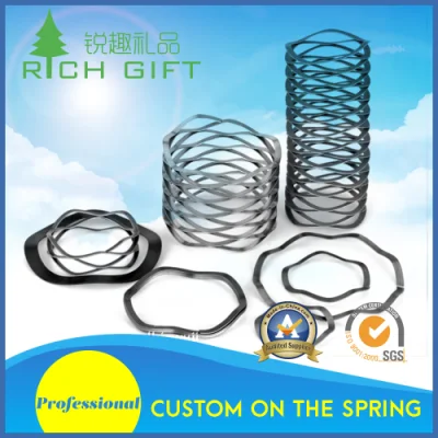 Customized Flat Spiral Spring with Rectangle Wire and Nickle Plating