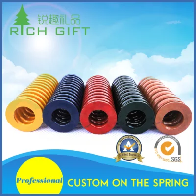 Customized Flat Spiral Spring with Rectangle Wire and Nickle Plating