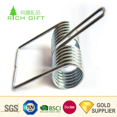 Custom Powerful Steel Single Coil LED Downlight Light Fixture Torsion Spring Clip Heavy Duty Music Wire Square Wire Small Lighting V-Shaped Auto Seat Spring