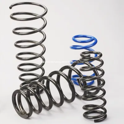 Customized Powder Coated Carbon Steel Coil Compression Springs with Ground Ends